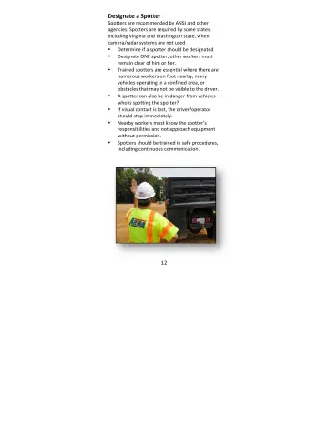 Page 12: Designate a Spotter