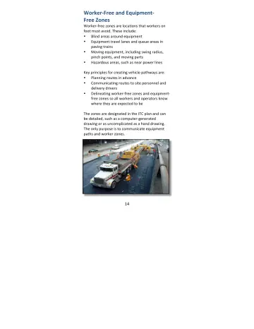 Page 14: Worker--‐Free and Equipment--‐ Free Zones