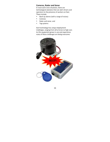 Page 16: Cameras, Radar and Sonar