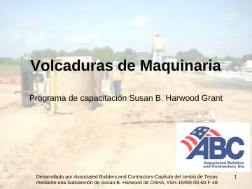 Slide 1: Volcaduras de Maquinaria