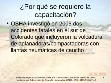 Slide 6: ¿Por qué se requiere la capacitación?