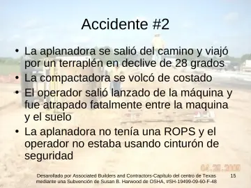 Slide 15: Accidente #2