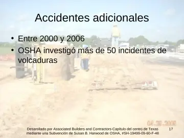 Slide 17: Accidentes adicionales