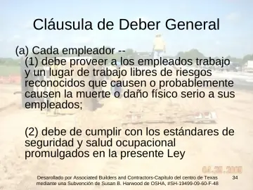 Slide 34: Cláusula de Deber General