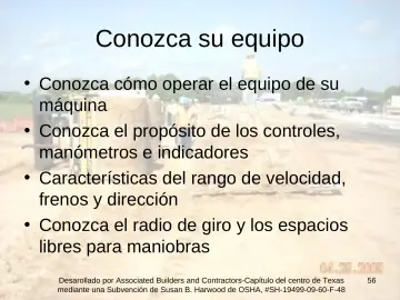 Slide 56: Conozca su equipo