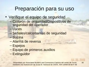 Slide 60: Preparación para su uso