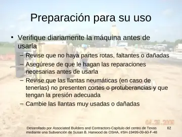 Slide 62: Preparación para su uso