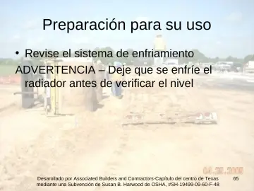 Slide 65: Preparación para su uso