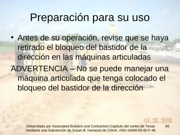 Slide 66: Preparación para su uso