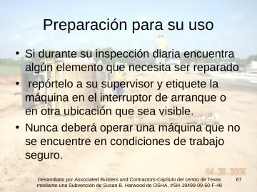 Slide 67: Preparación para su uso
