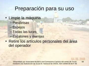Slide 68: Preparación para su uso