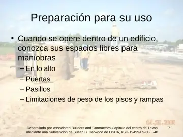 Slide 71: Preparación para su uso