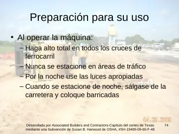 Slide 74: Preparación para su uso