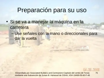 Slide 75: Preparación para su uso