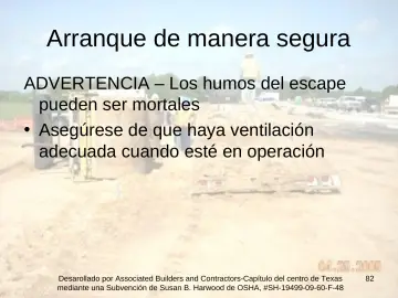 Slide 82: Arranque de manera segura