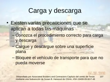 Slide 107: Carga y descarga