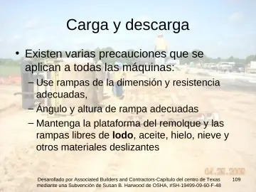Slide 109: Carga y descarga