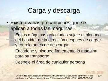Slide 110: Carga y descarga