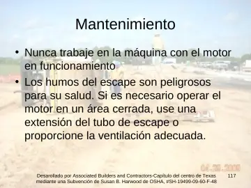 Slide 117: Mantenimiento