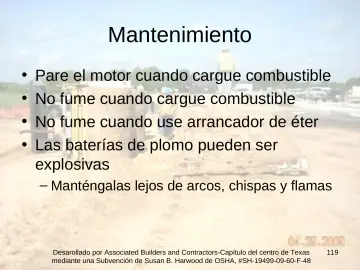 Slide 119: Mantenimiento