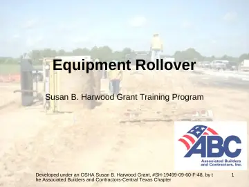 Slide 1: Equipment Rollover