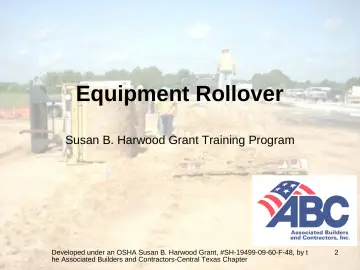 Slide 2: Equipment Rollover