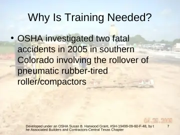 Slide 7: Why Is Training Needed?