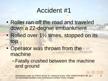 Slide 9: Accident #1