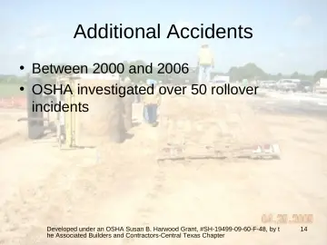 Slide 14: Additional Accidents