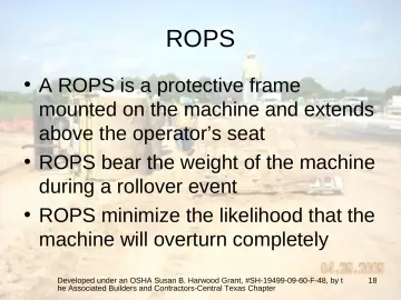 Slide 18: ROPS