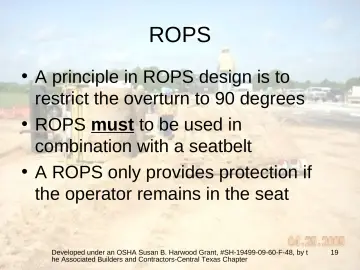 Slide 19: ROPS