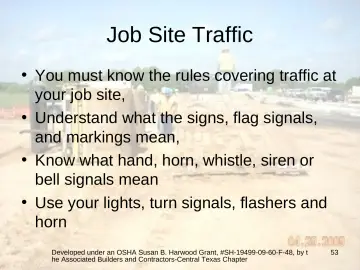 Slide 53: Job Site Traffic