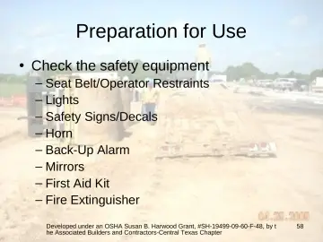 Slide 58: Preparation for Use