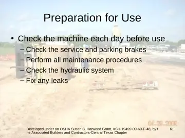 Slide 61: Preparation for Use