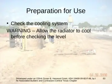 Slide 63: Preparation for Use