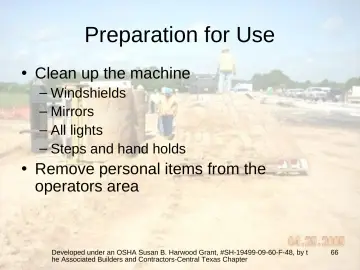 Slide 66: Preparation for Use