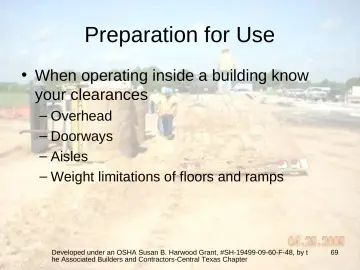 Slide 69: Preparation for Use