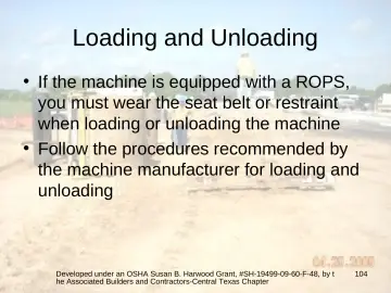 Slide 104: Loading and Unloading