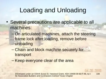 Slide 108: Loading and Unloading