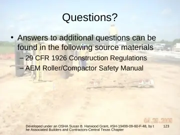 Slide 123: Questions?
