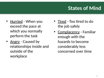 Slide 33: States of Mind