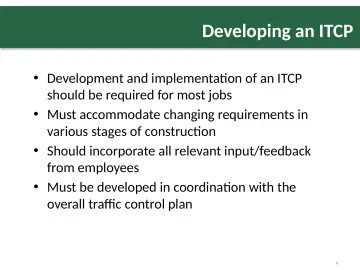 Slide 4: Developing an ITCP