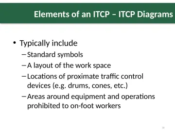 Slide 18: Elements of an ITCP – ITCP Diagrams