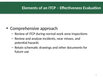 Slide 22: Comprehensive approach
