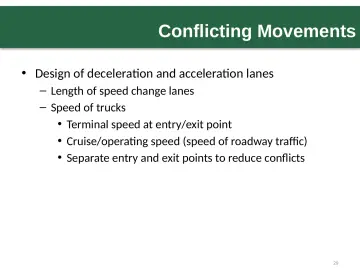 Slide 29: Conflicting Movements