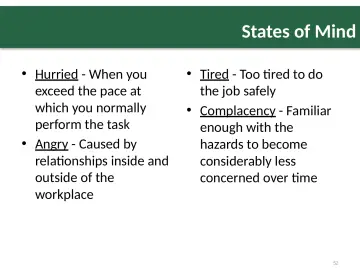 Slide 52: States of Mind