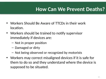 Slide 64: How Can We Prevent Deaths?