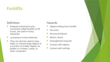 Slide 20: Forklifts