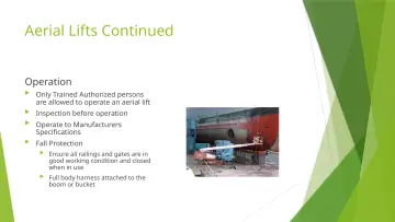 Slide 24: Aerial Lifts Continued