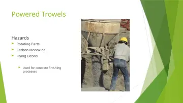 Slide 32: Powered Trowels